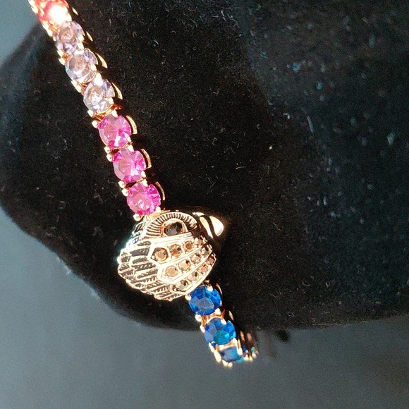 KURT GEIGER TENNIS Bracelet with Rainbow Accents - Picture 6 of 12